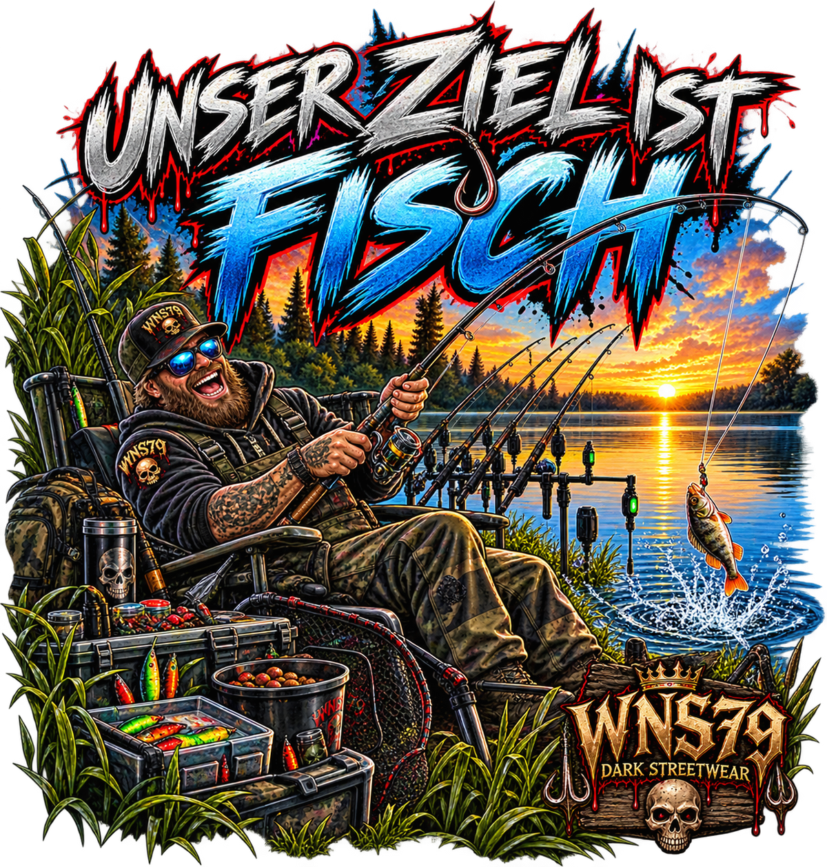 WNS79 Hoodie – Unser Ziel ist Fisch