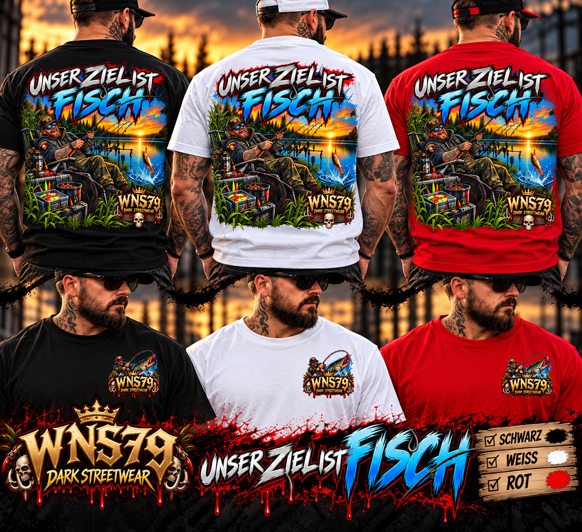 WNS79 T-Shirt – Unser Ziel ist Fisch